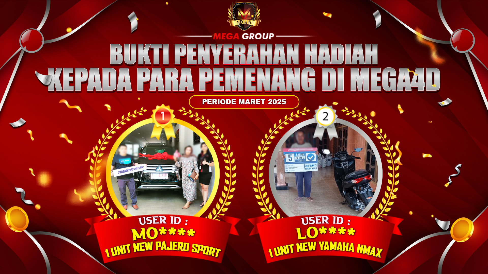 Selamat Kepada Member Setia MEGA4D Sudah Memenangkan Satu Unit Mobil Pajero Sport